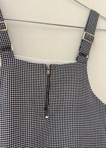 Cute Grey Pinafore Dress