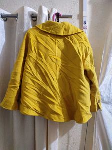 Yellow Quilted Jacket
