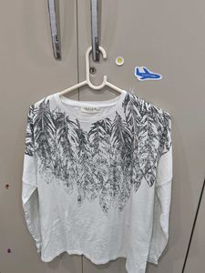 Feather Print Top