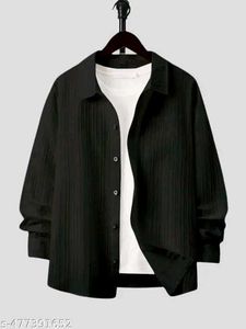 Men Striped Solid Popcon Shirt (Pack Of 2)