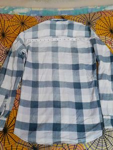 Checked Pattern Casual Men Shirt