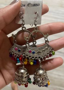 Colorful Jhumka Earrings