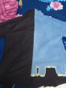 Two-Tone Denim Jacket