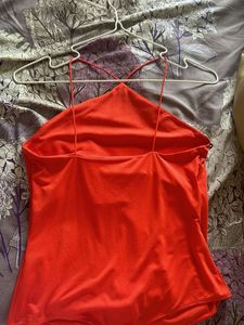 Red Halter Neck Top