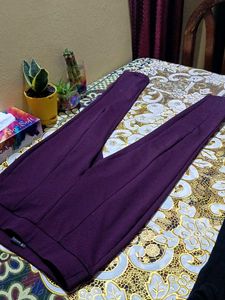 Purple Knit Pants.  Frr 2 Leggings