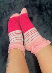 Striped Pink Socks