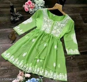 Green Embroidered Top