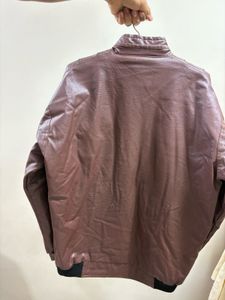 Leather brown jacket