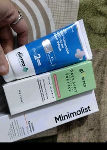 Combo Face Wash Moisturizer Sunscreen New Seal Pac