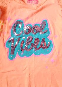 Girls&#39; Cool Vibes Sequin T-Shirt