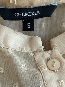 Sheer Button-Down Top