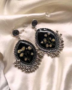 Black Oxidised Resin Jhumkay