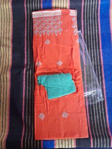 Orange Dress Material