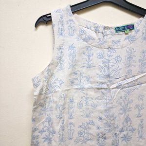 Floral Print Crop Tank Top