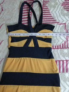 Striped Bodycon Dress Both Are Combo