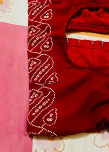 Maroon Color Bandhani Blouse