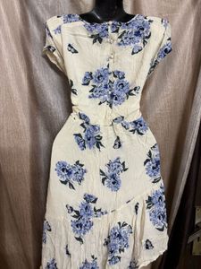 Floral Print Dress asymmetrical