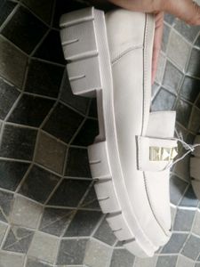 Stylish White Loafers
