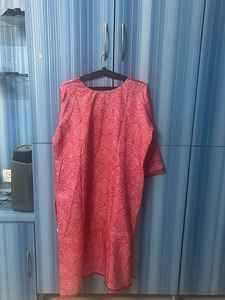Pink And White Kurti -2xl Size