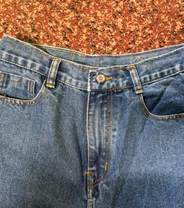 Blue baggy jeans