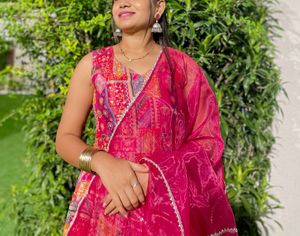 Pink festive vibes dress