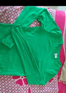 Green H&amp;M Basic T-Shirt