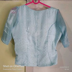 Cute Blue Floral Top