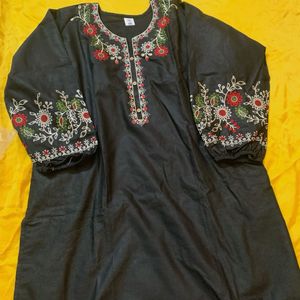 not in coins Elegant Embroidered Kurta with pant