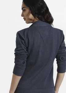 Navy Knit Blazer