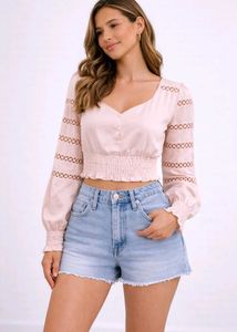 Cute Pink Crop Top