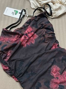Abstract Printed Maxi Dress