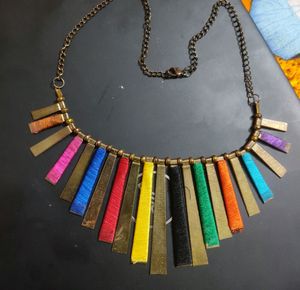 Oxidised Afghani choker necklace