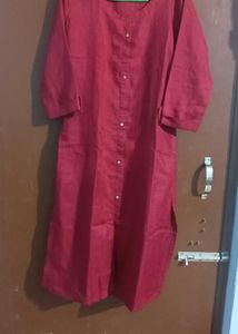 Maroon A line Kurta