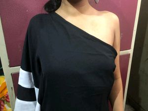 ONE SHOULDER KAFTAN DRESS