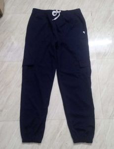 Navy Blue Cargo Joggers