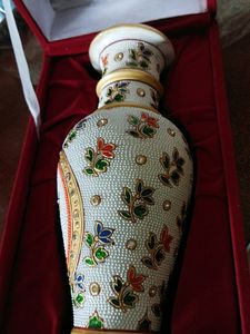 Marble Meenakari flower vase