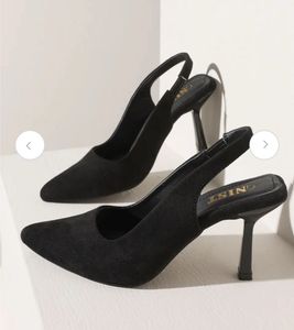 Black Slingback Heels