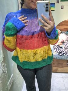 Multicolored Woolen Sweater