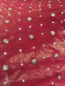 Used Saree Heavy maroon sari Party wear;sequence w