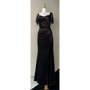 Elegant Black Long Gown