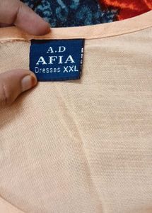 Peach Embroidered Kurta