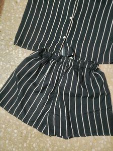 Cute Striped Night Suit