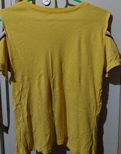 Mustard Colour T Shirt
