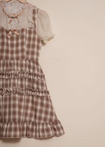 Plaid Ruffle Dress