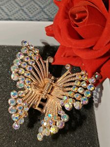 Butterfly Rhinestone Hair Clip