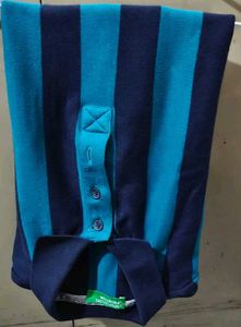 Striped Benetton Polo Shirt