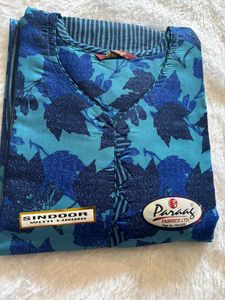 Readymade patiyala Blue Kurta Set
