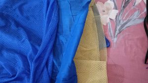 Gown With Poncho Blue