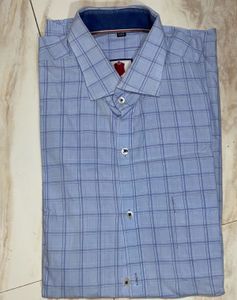 Men Checked Cotton Formal Shirt