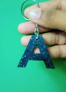 Resin Alphabet Keychain